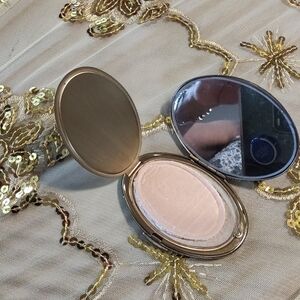 VINTAGE GOLD COMPACT POWDER CASE Pepsi Cola Logo